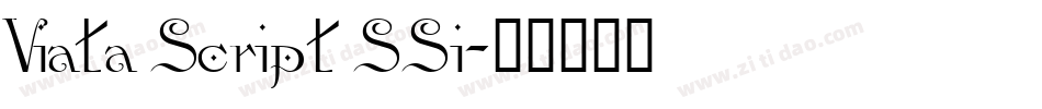 Viata Script SSi字体转换